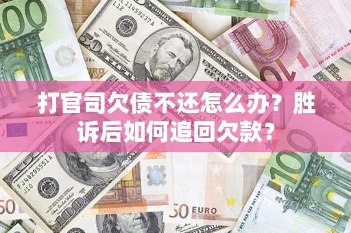 北京打官司欠债不还怎么办？胜诉后如何追回欠款？