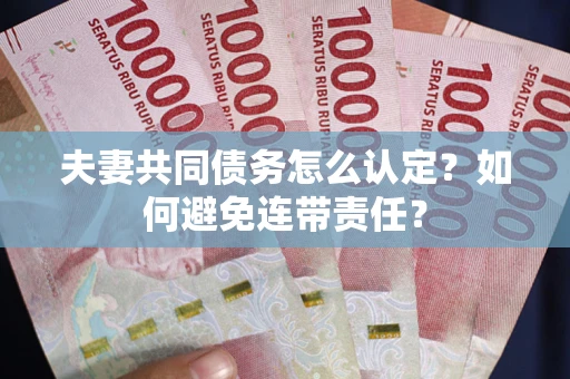 北京夫妻共同债务怎么认定？如何避免连带责任？