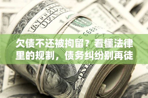 北京欠债不还被拘留？看懂法律里的规制，债务纠纷别再徒劳奔波