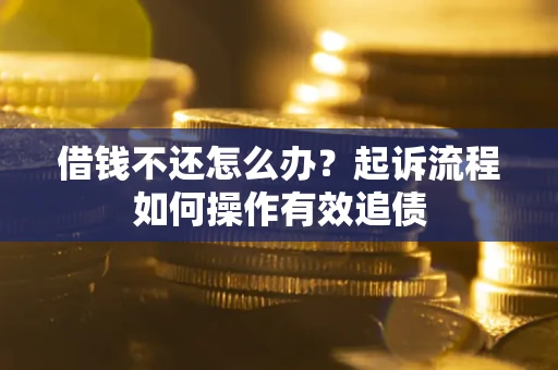 北京借钱不还怎么办？起诉流程如何操作有效追债