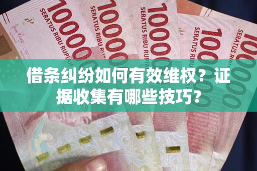 北京借条纠纷如何有效维权？证据收集有哪些技巧？