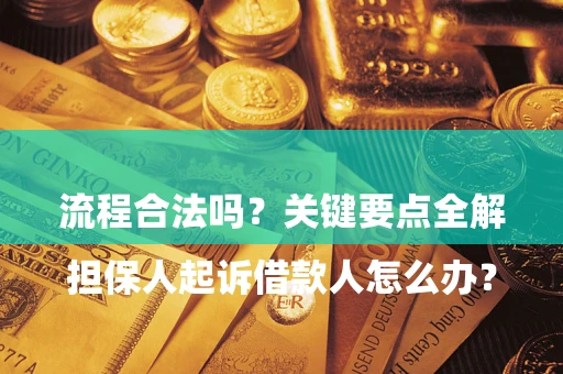 北京

担保人起诉借款人怎么办？流程合法吗？关键要点全解析
